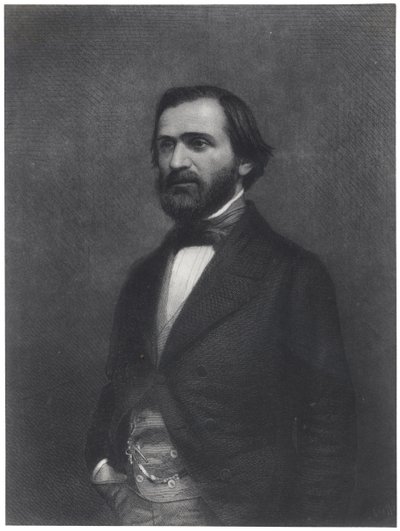 Retrato de Giuseppe Verdi (1813-1901) de Charles Michel Geoffroy